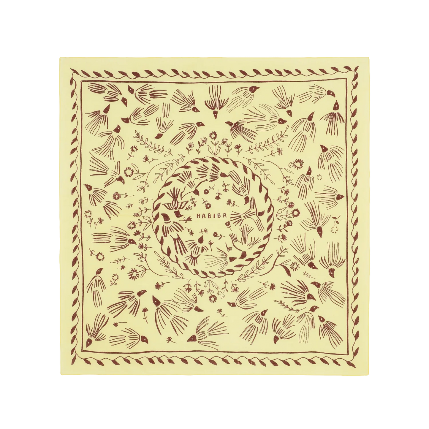 scarf  · light yellow