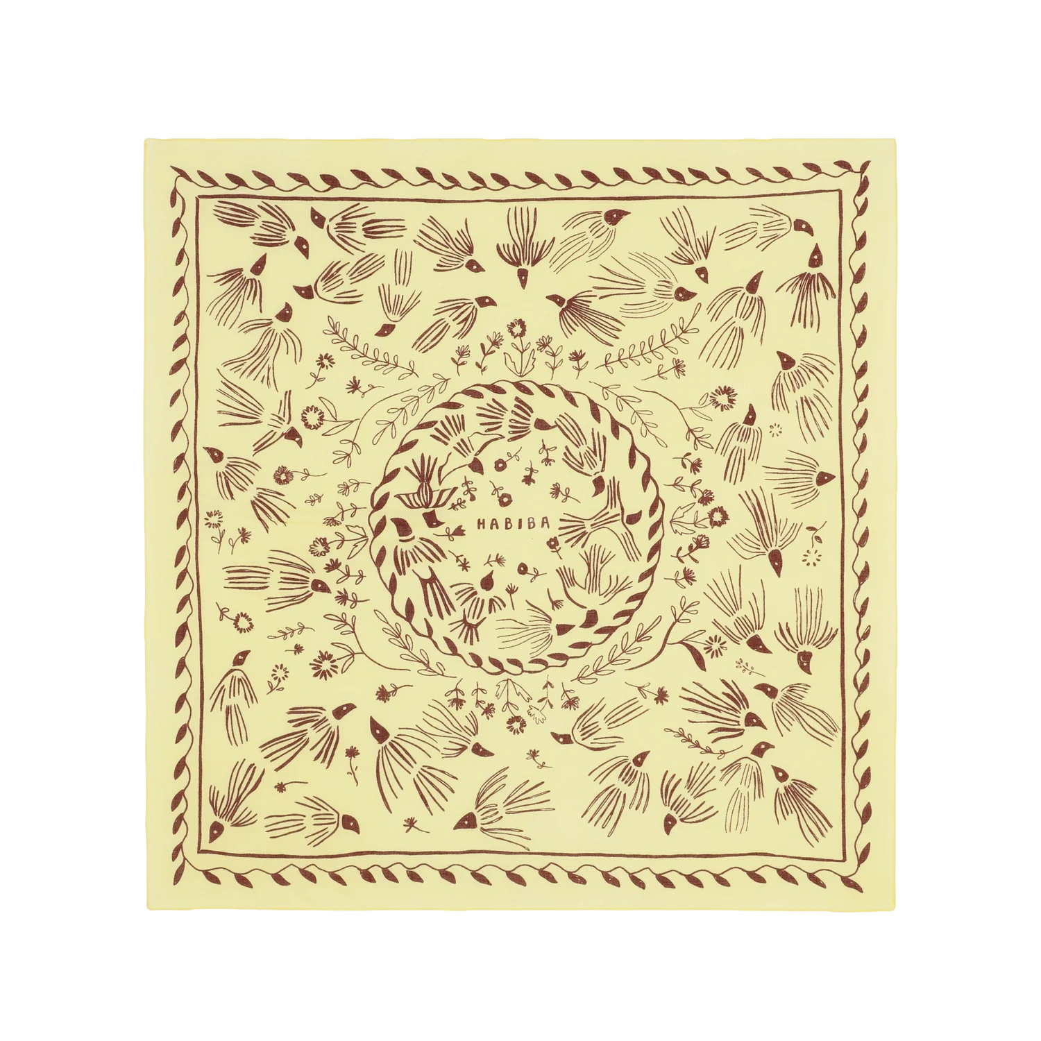 scarf  · light yellow