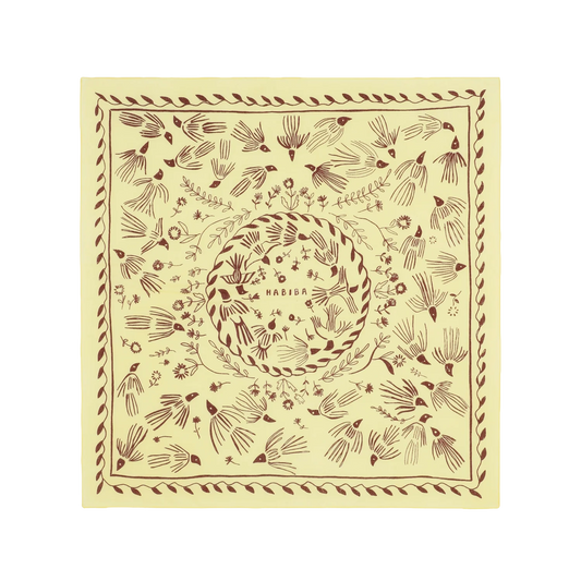 scarf  · light yellow