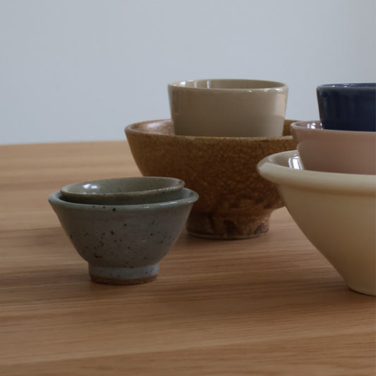 korean ceramic bowls, set of two