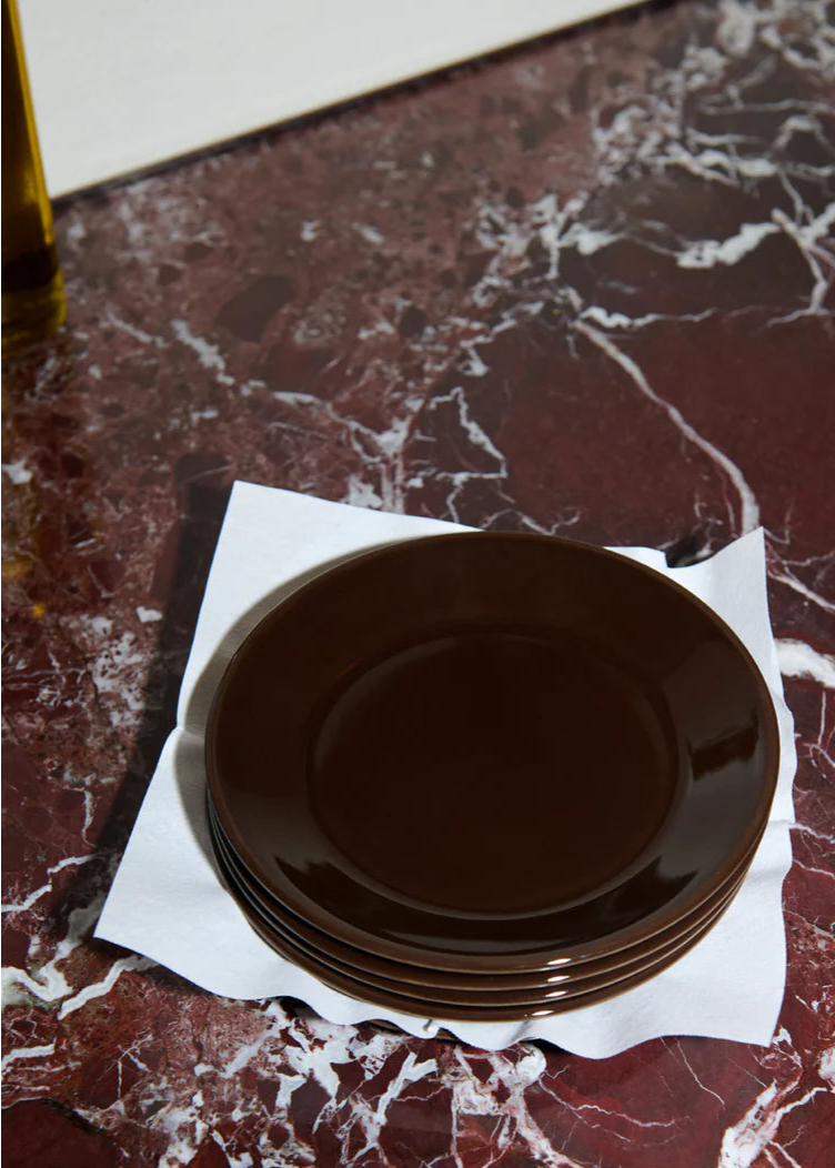 mini memphis plate in cacao