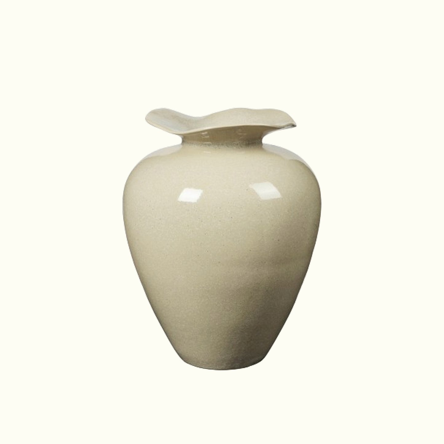 vase in soft beige