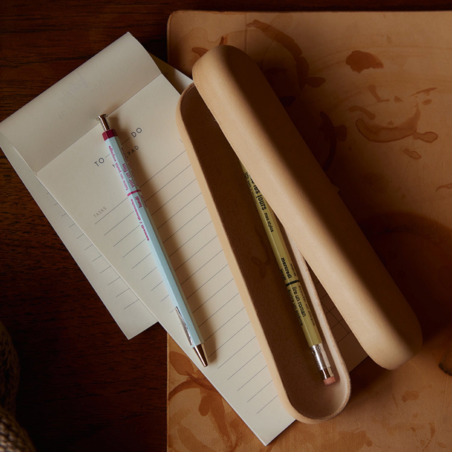 leather pencil case