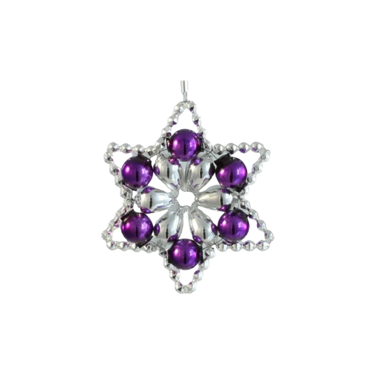 petal star, lilac