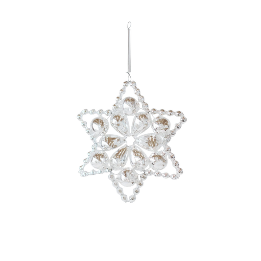 petal star, silver