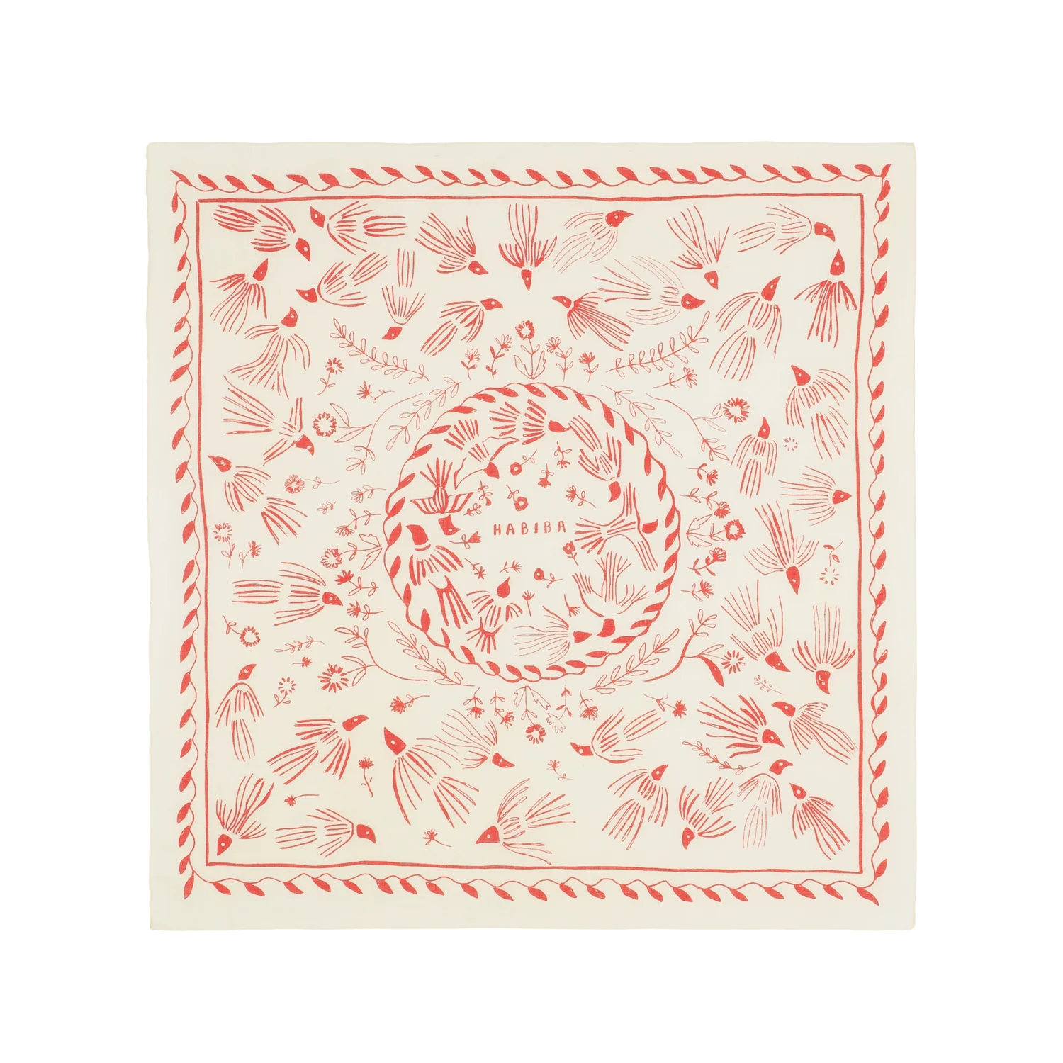 scarf  · soft red