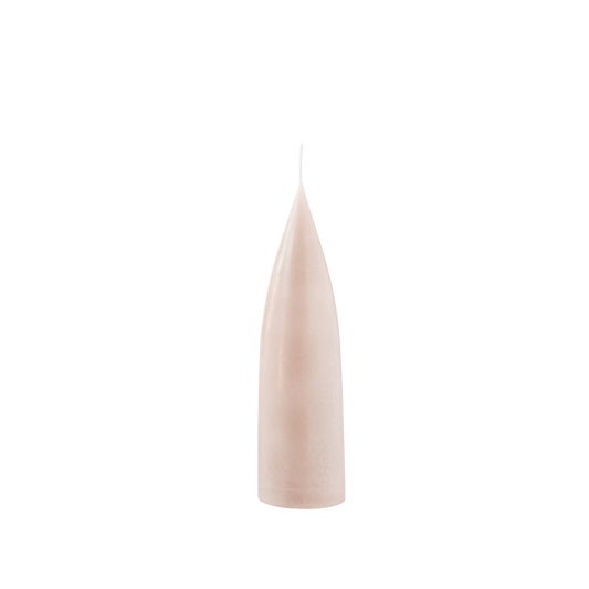 cone candle in rose