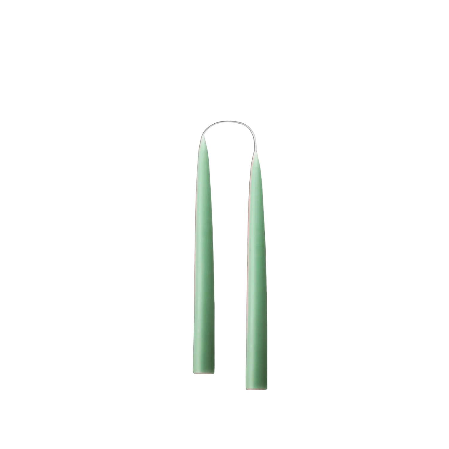 tapered candles in sage