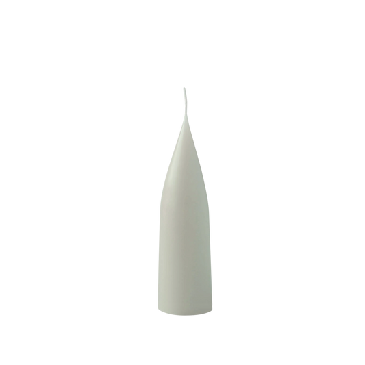 cone candle in sage