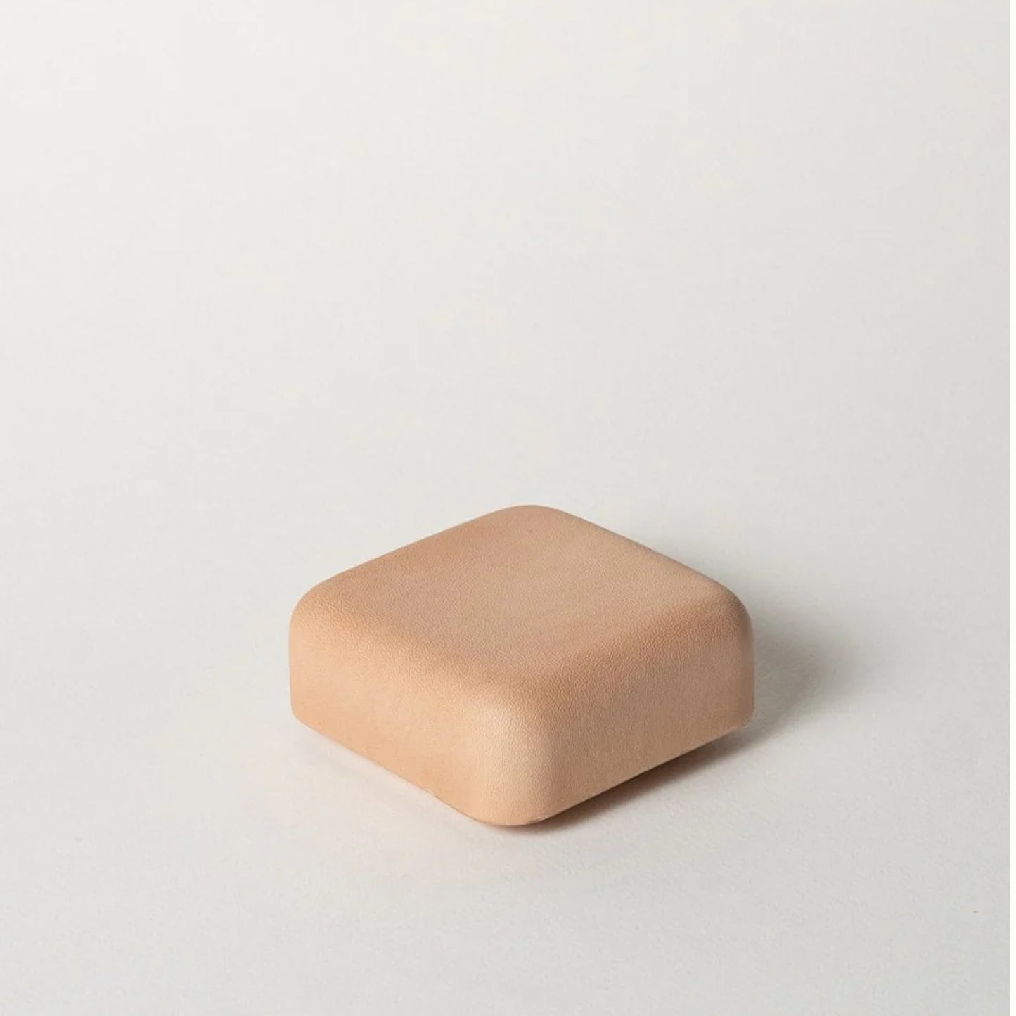 squared leather box