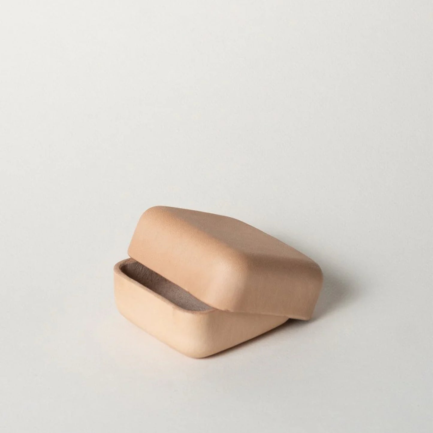 squared leather box