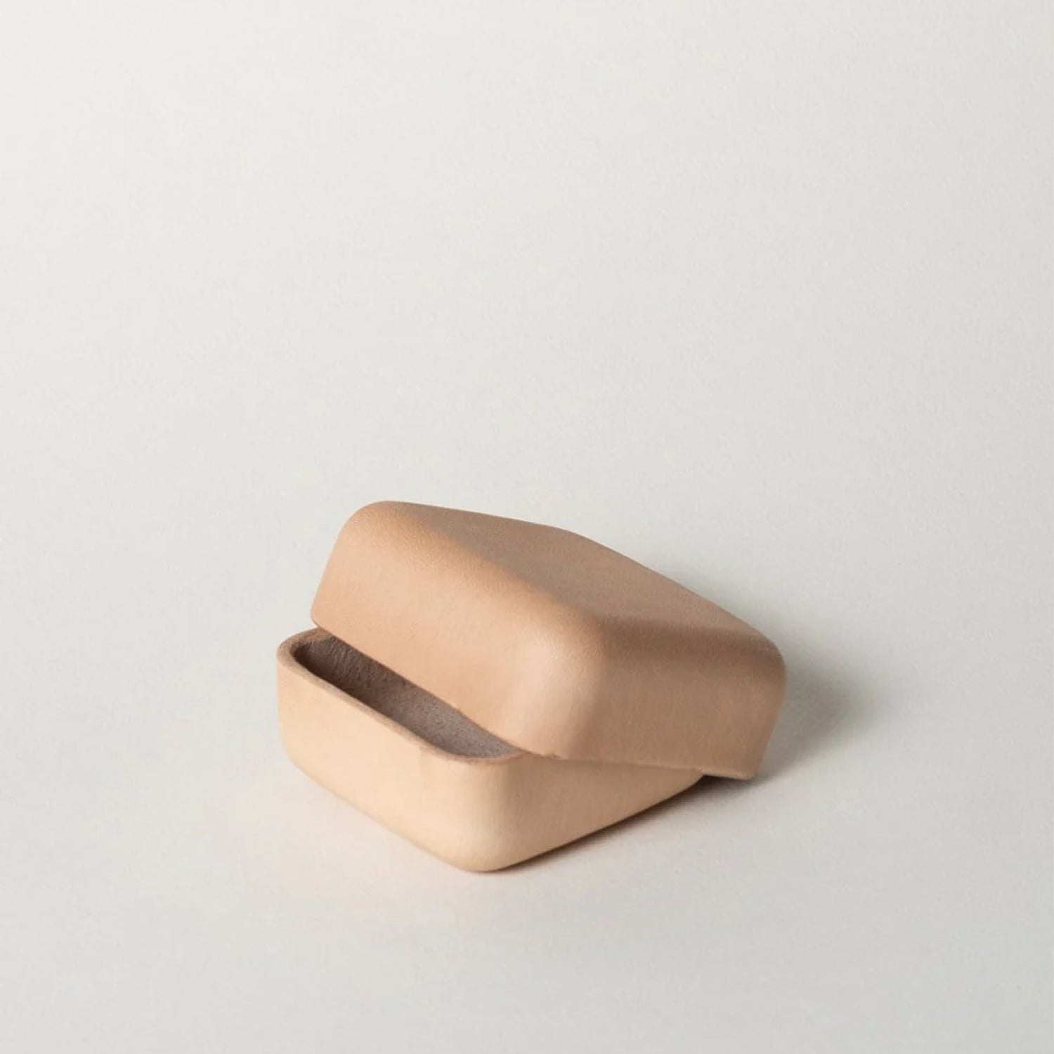 squared leather box