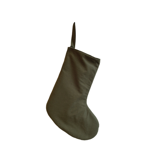christmas stocking in pine
