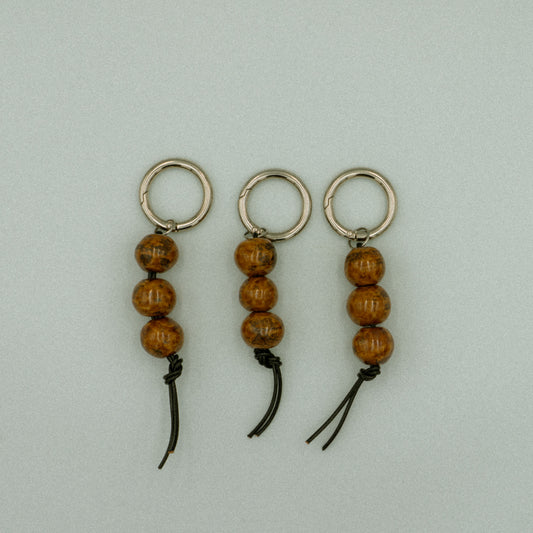 keychain · warm chestnut